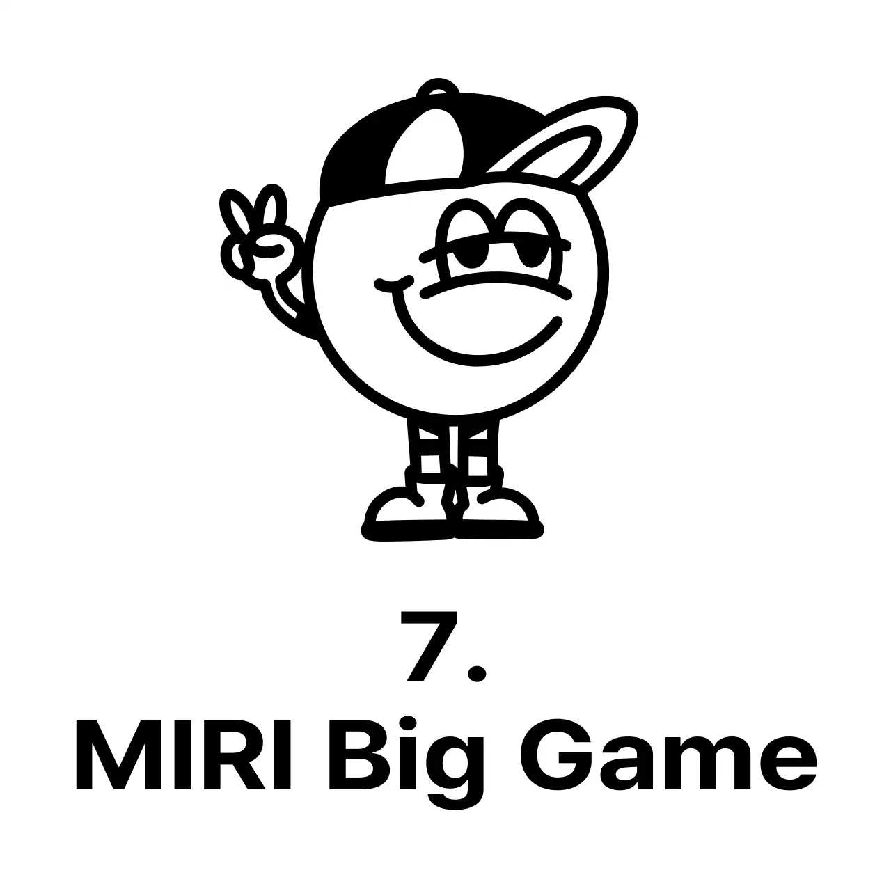 Ein süßer Sporttag mit einer Figur mit Hut