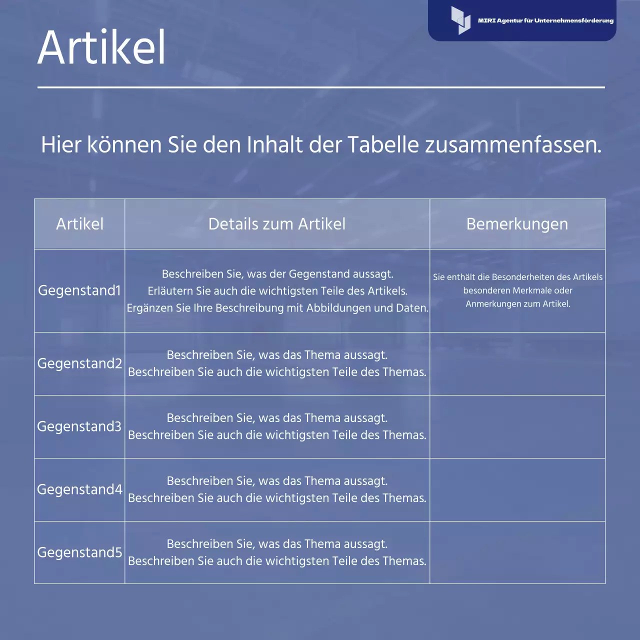 Blue's Simple Risk Response Strategy Bericht