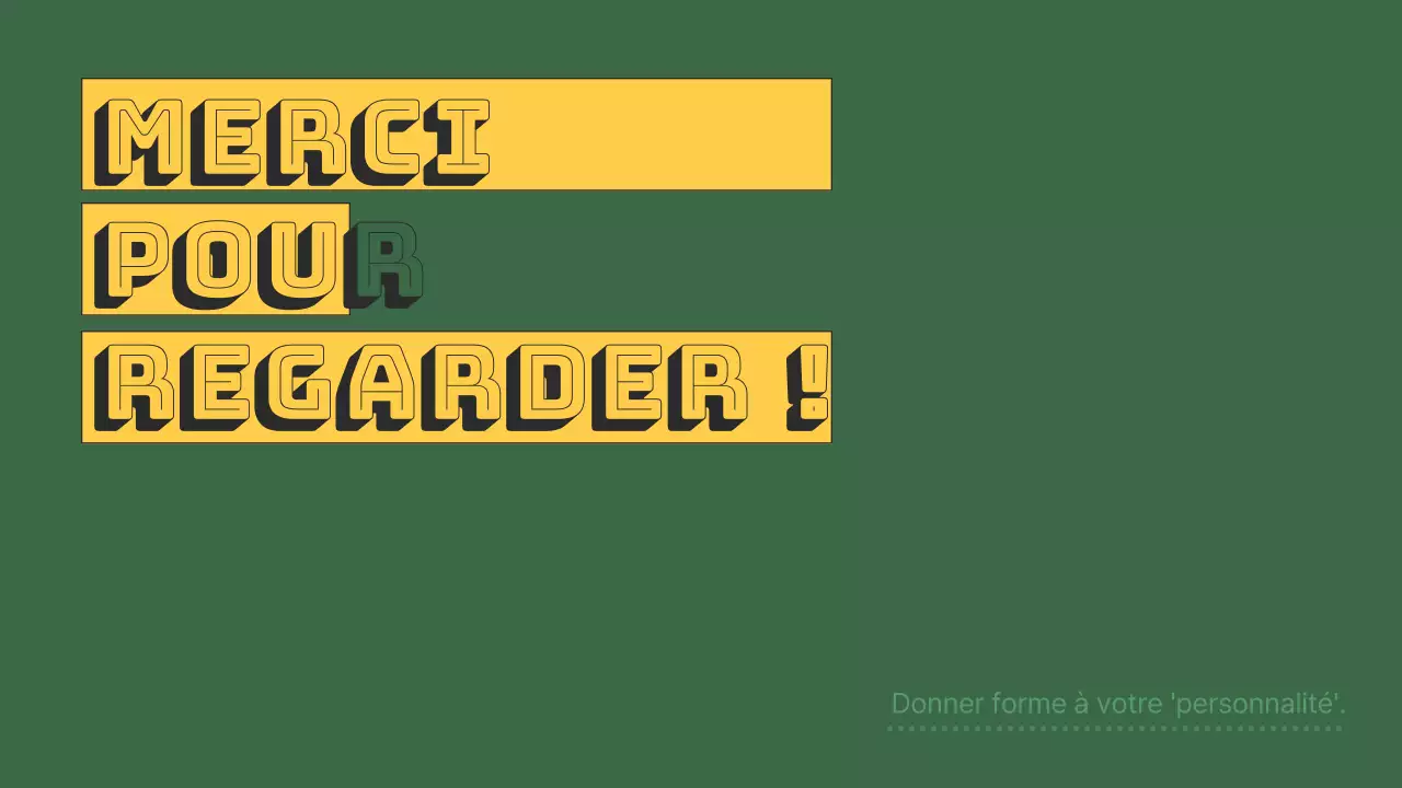 Portfolio vert et jaune pour les designers modernes