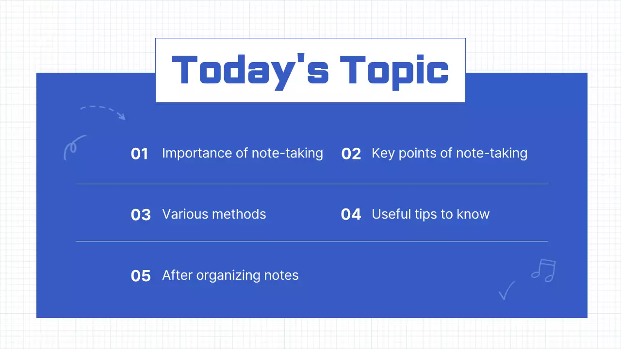 Blue Modern Study Guide Presentation