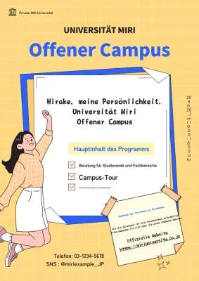 Förderung der Veranstaltung eines offenen Universitätscampus in den Farben Gelb und Blau
