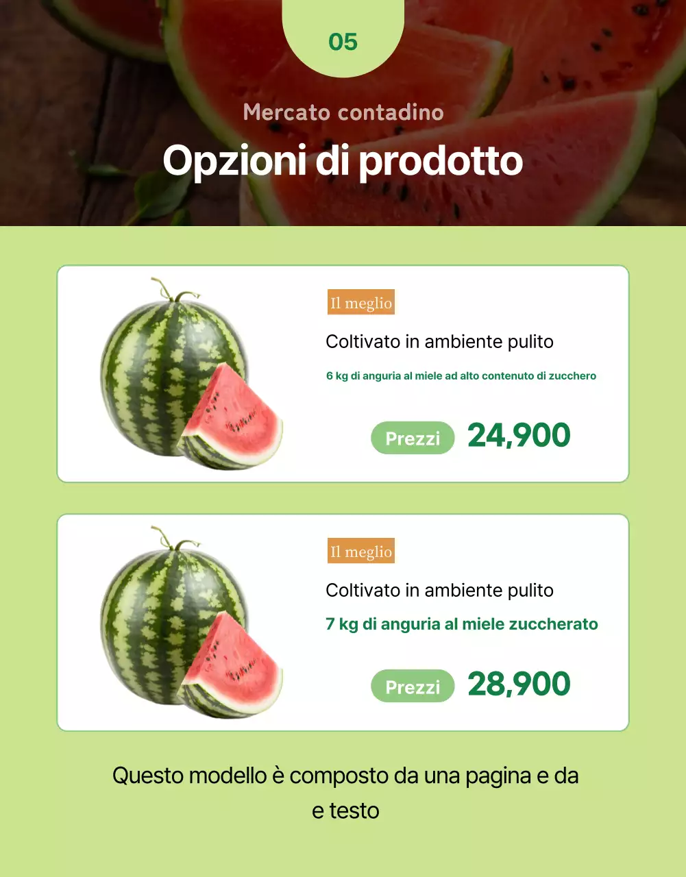 Promuovere la frutta fresca e semplice nei colori verde e chartreuse.