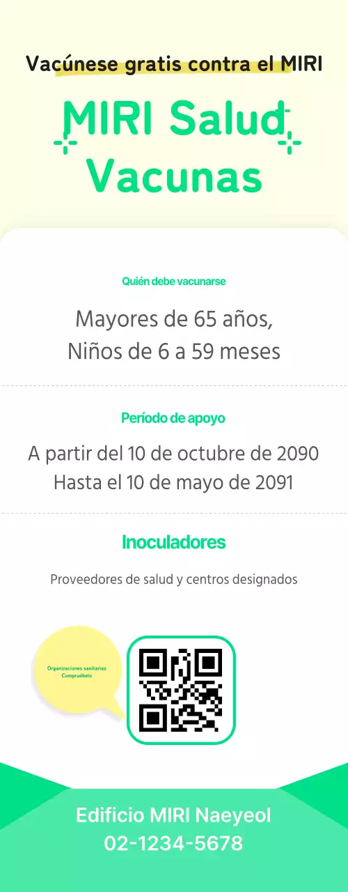 Avisos sanitarios amarillo y verde