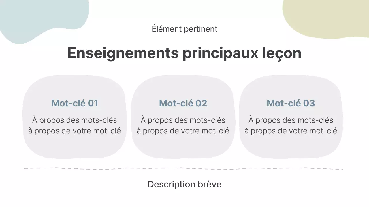 Matériel didactique gris et simple pour les enseignants