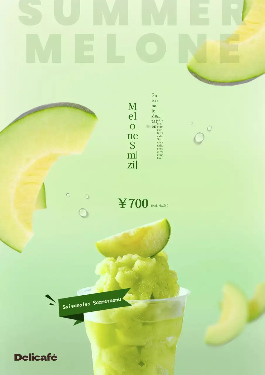 Werben Sie für Ihr umweltfreundliches Sommergetränke-Menü