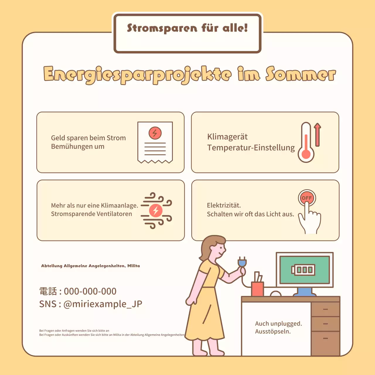 Über die Planung eines schönen gelben und beigen Sommerschutzplans