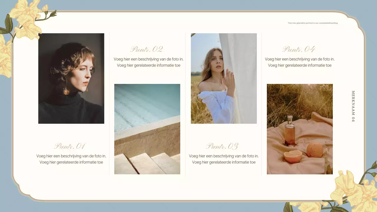 Een luxueus merkstatement in lichtblauw