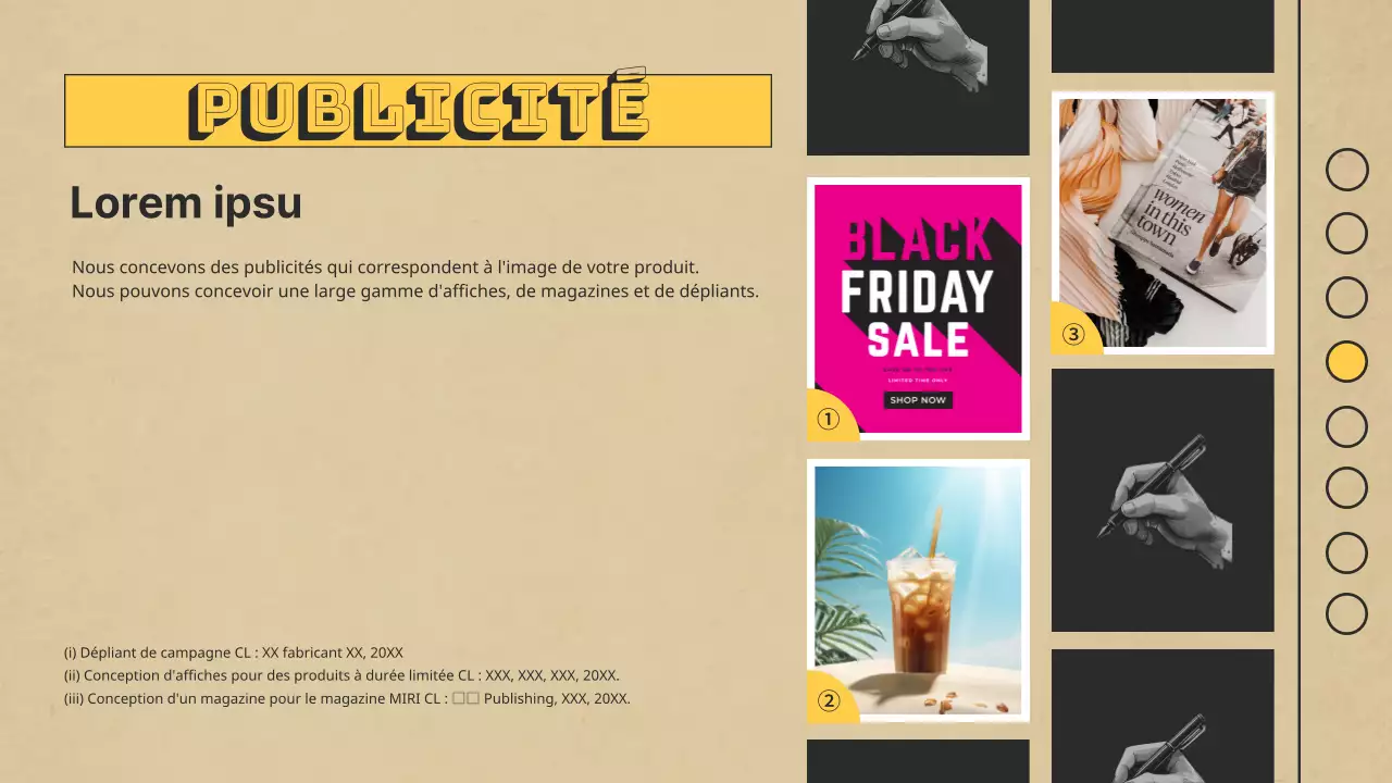 Portfolio vert et jaune pour les designers modernes