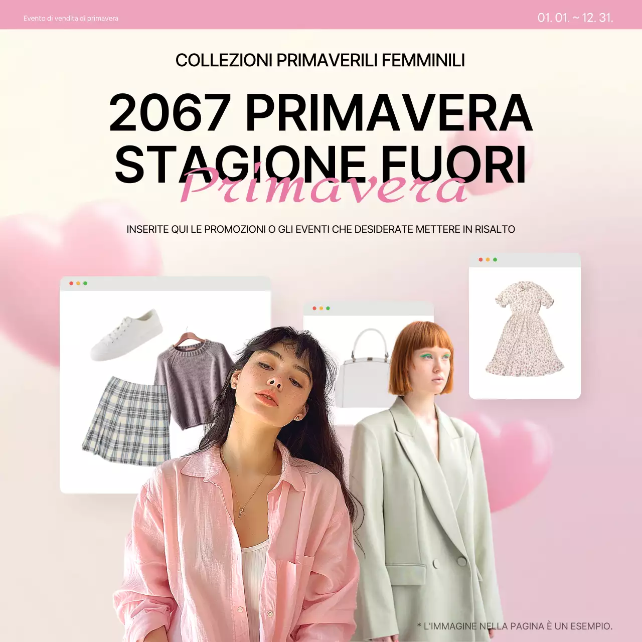 Promuovere una copertina di moda di tendenza in rosa