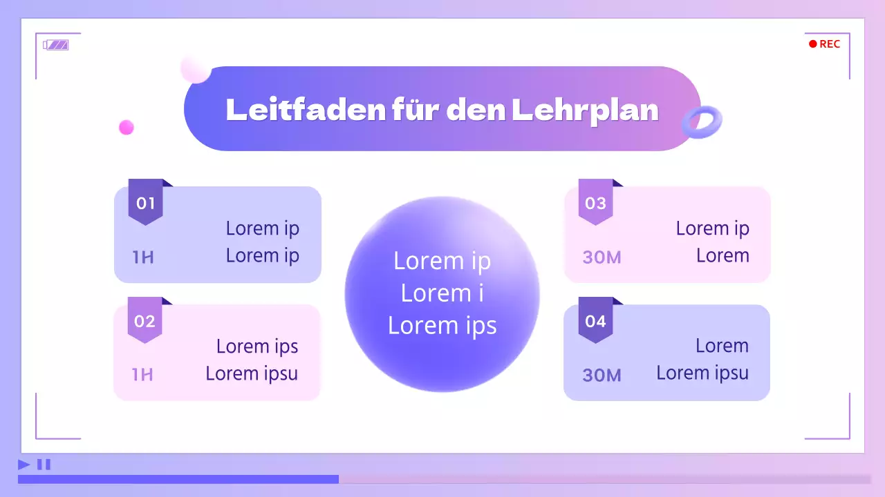 Lila und blaue, cyber-eske Videobearbeitung zur Förderung von Kursen zur Selbstverbesserung