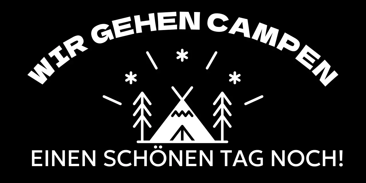 Heller und fröhlicher Campingplatz mit Camp-Illustrationen