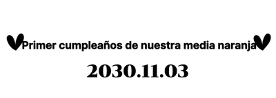 Un sencillo y bonito regalo de cumpleaños con corazones y texto con gracias