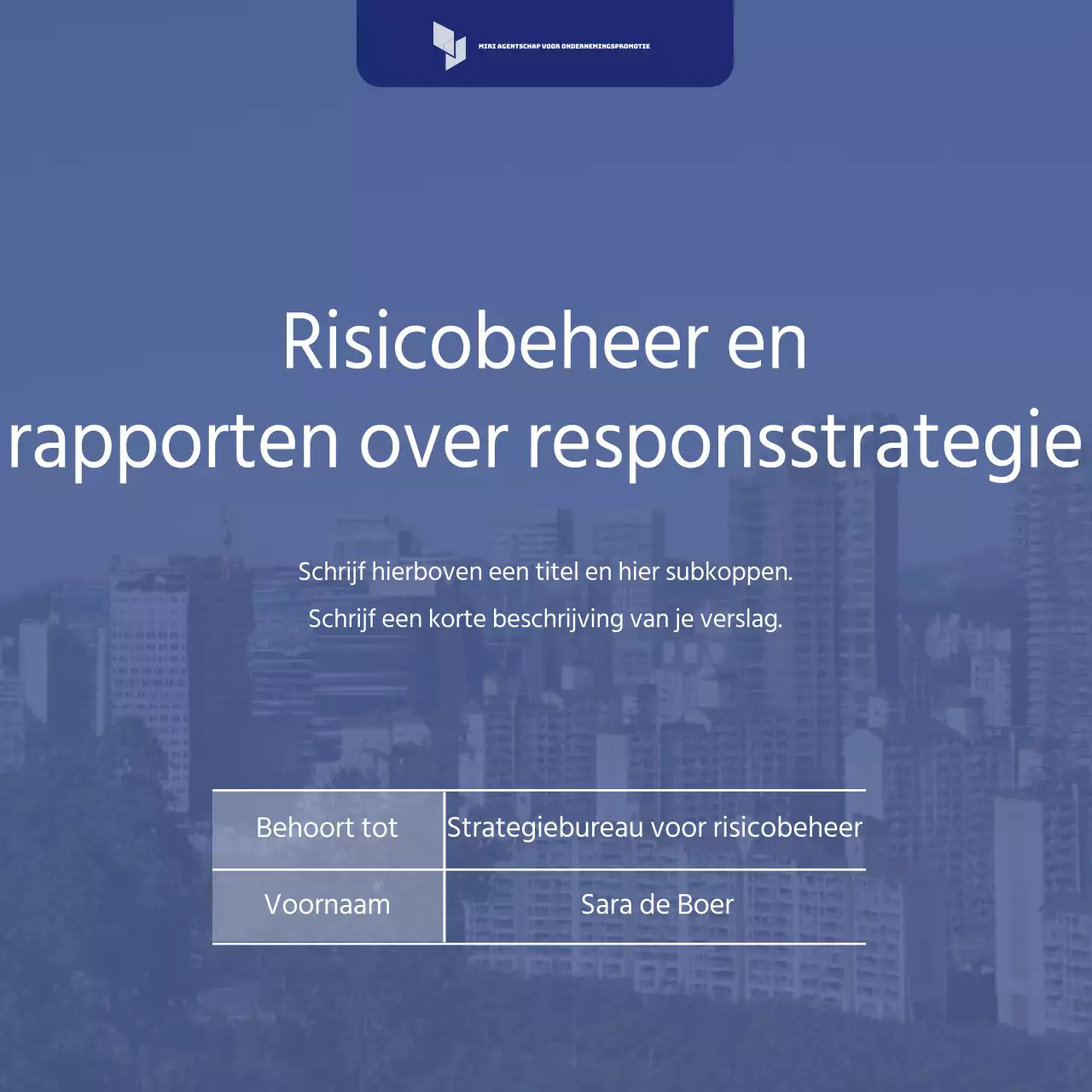 Blue's Eenvoudige Risicobeheerstrategie Rapport