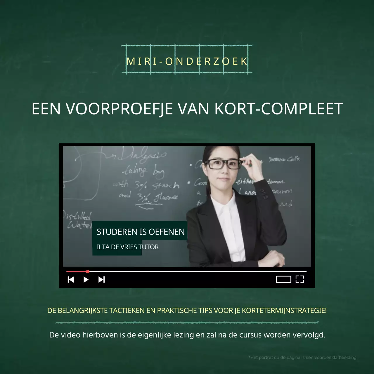 Een eenvoudige groen-witte schoolgids