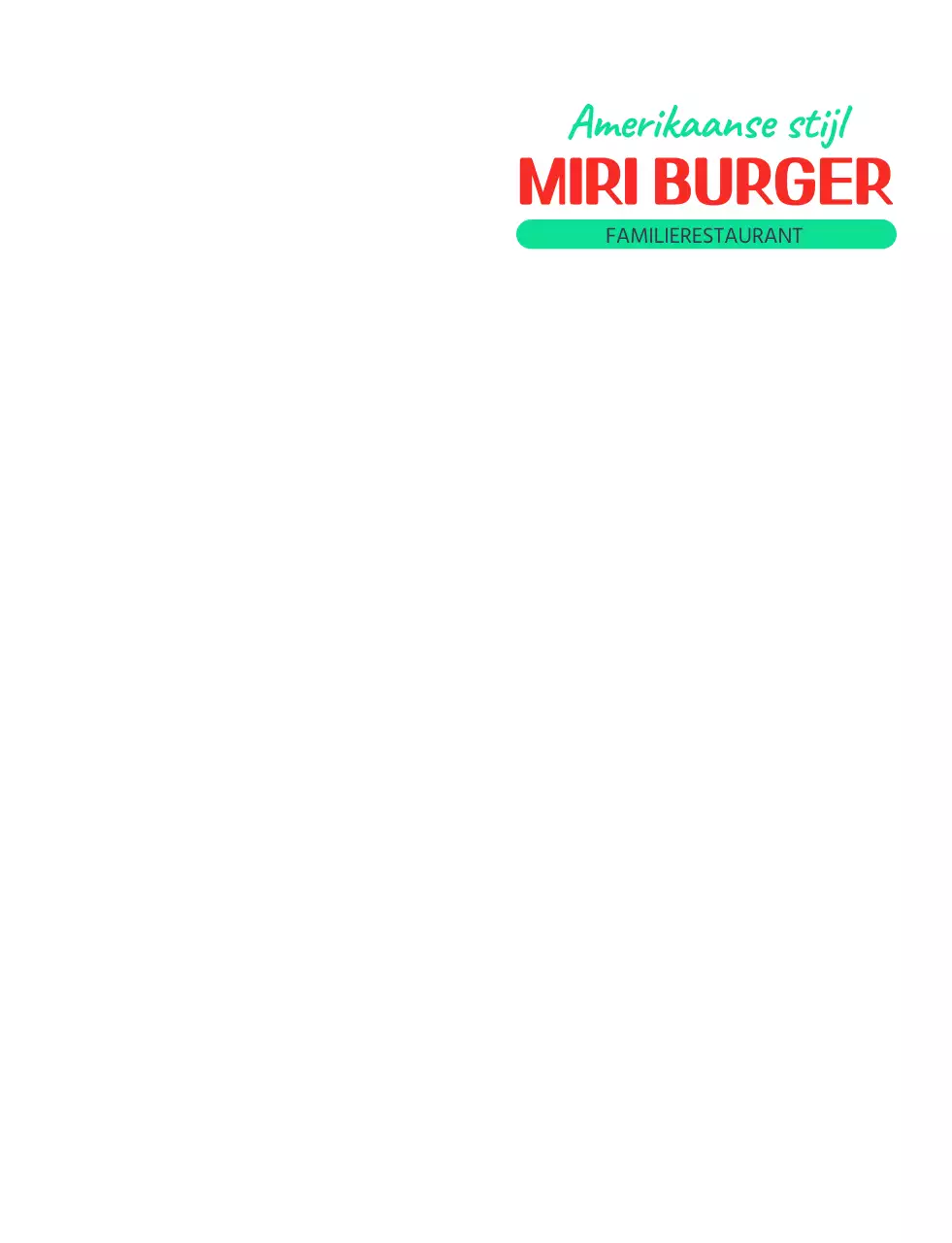Logo met een hamburger in Amerikaanse stijl