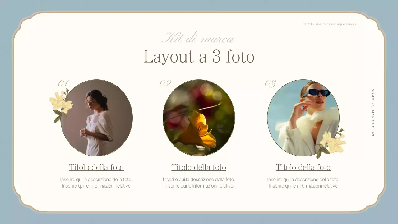 Una lussuosa dichiarazione di marca in azzurro