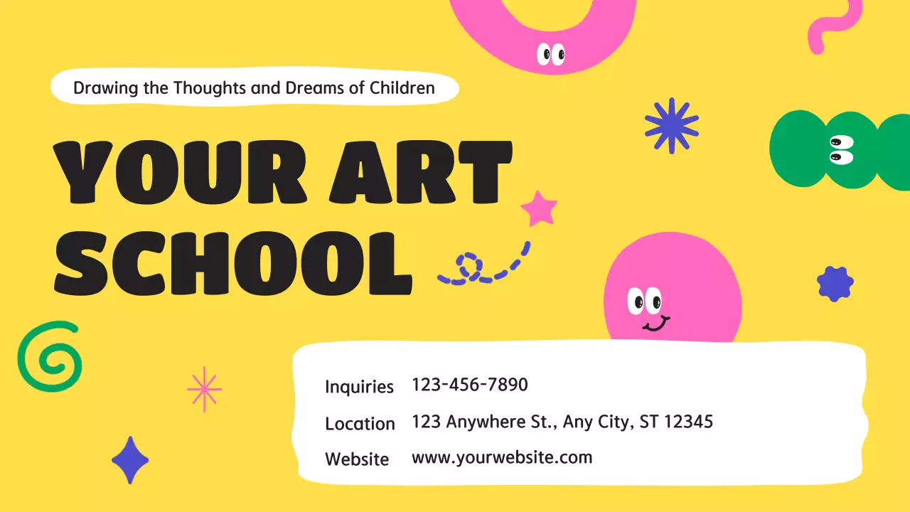 Yellow Playful Art Promotion Presentation