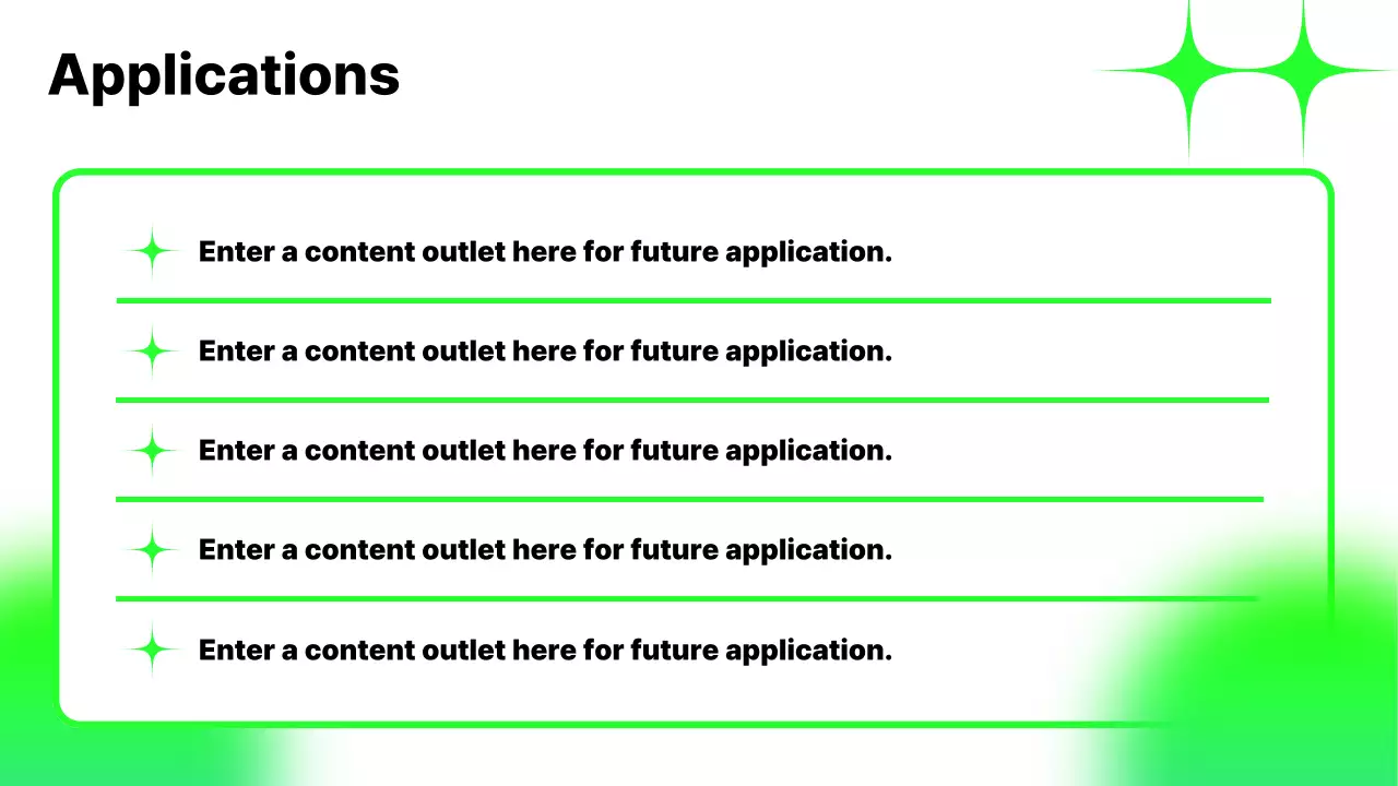 Green Modern Content Analysis Report Presentation