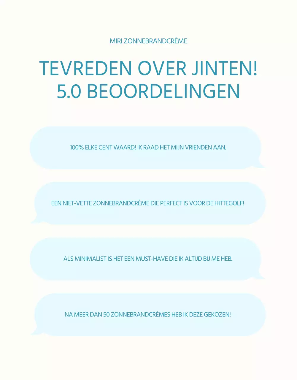 Een eenvoudige zonnebrandcrème in lichtblauw en oranje uitgelegd