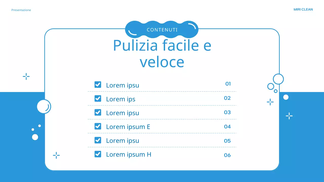 Presentazione dell'agenzia di pulizie Blue's lovely