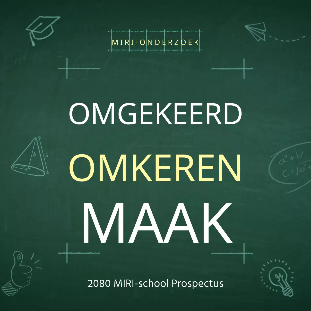 Een eenvoudige groen-witte schoolgids