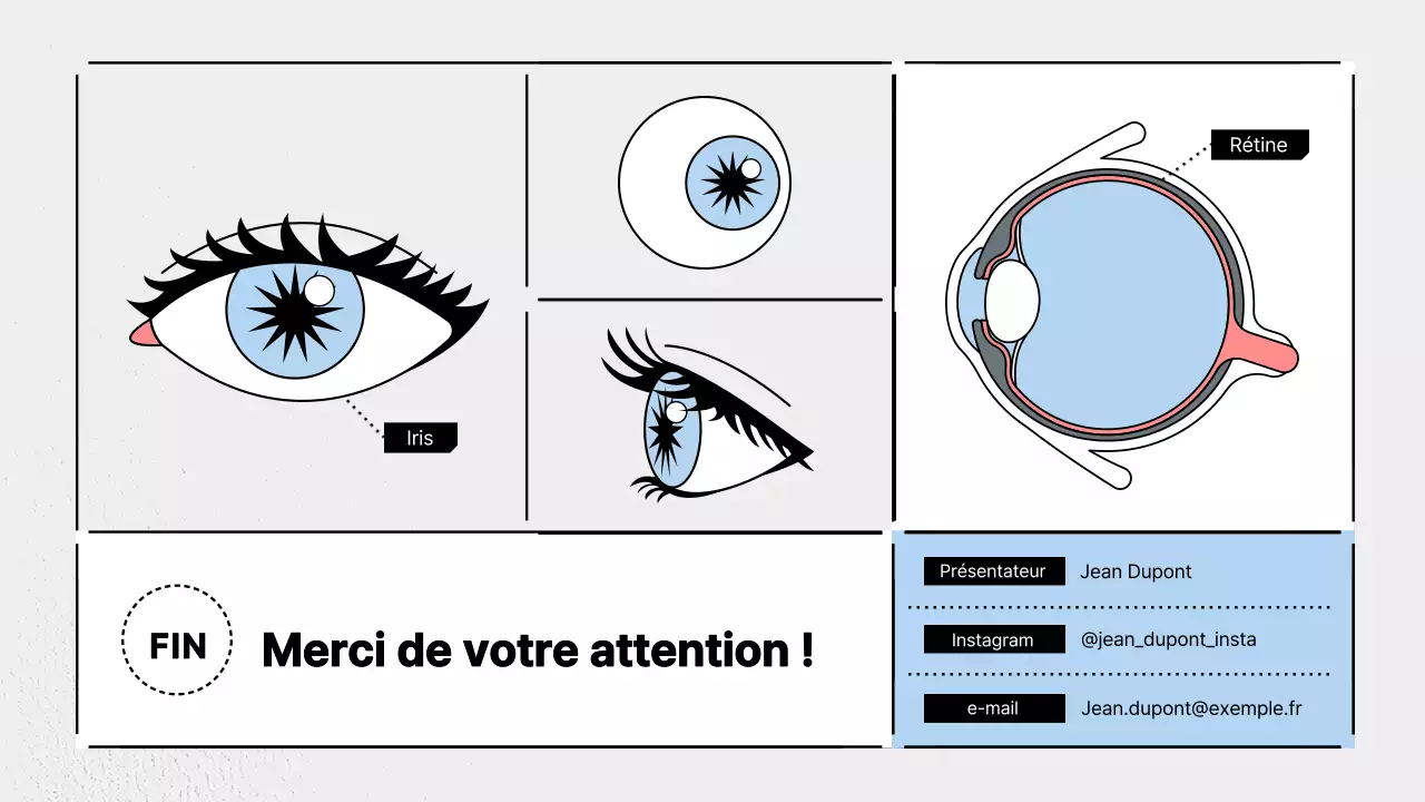 Promouvoir la science moderne en bleu clair et gris