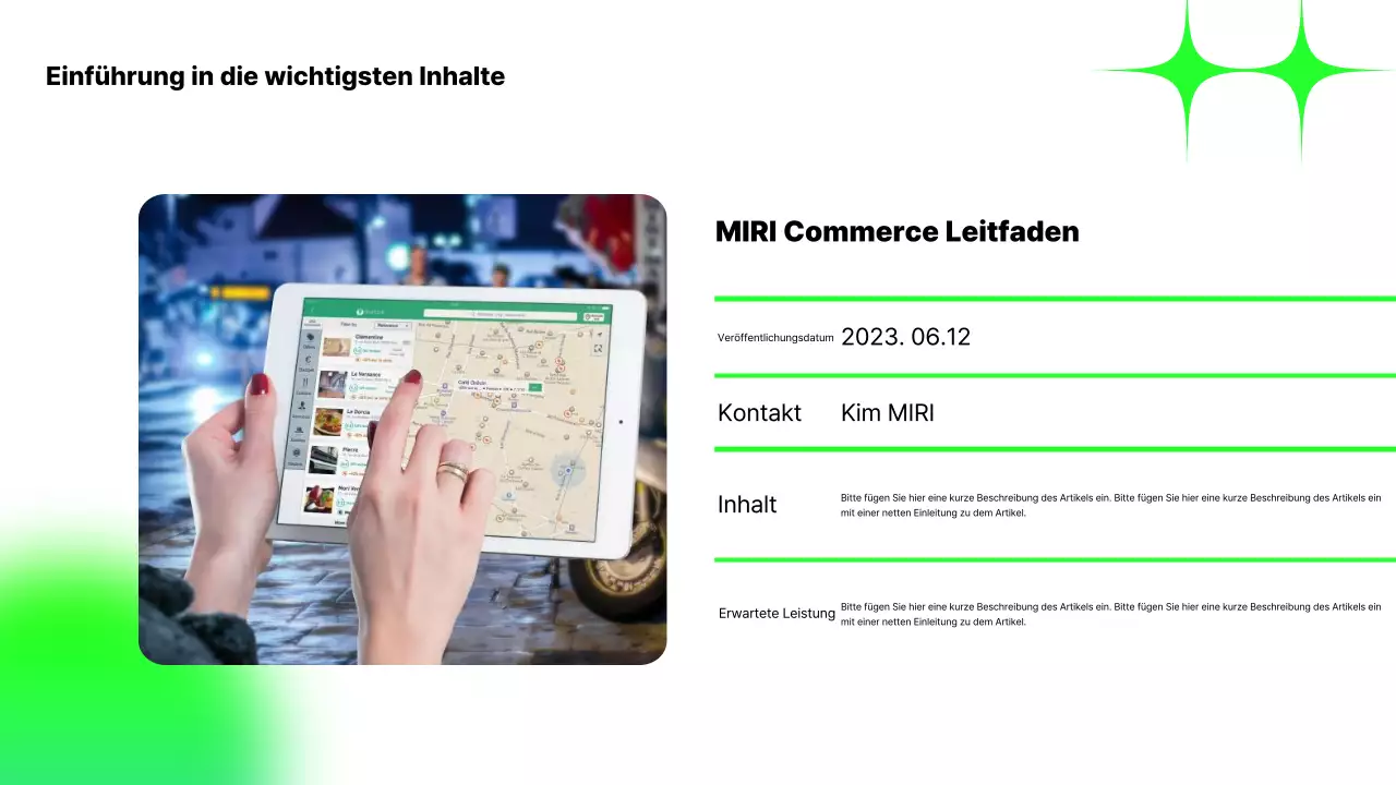 Fluoreszierende, trendige Inhaltserkenntnisse Strategiebericht