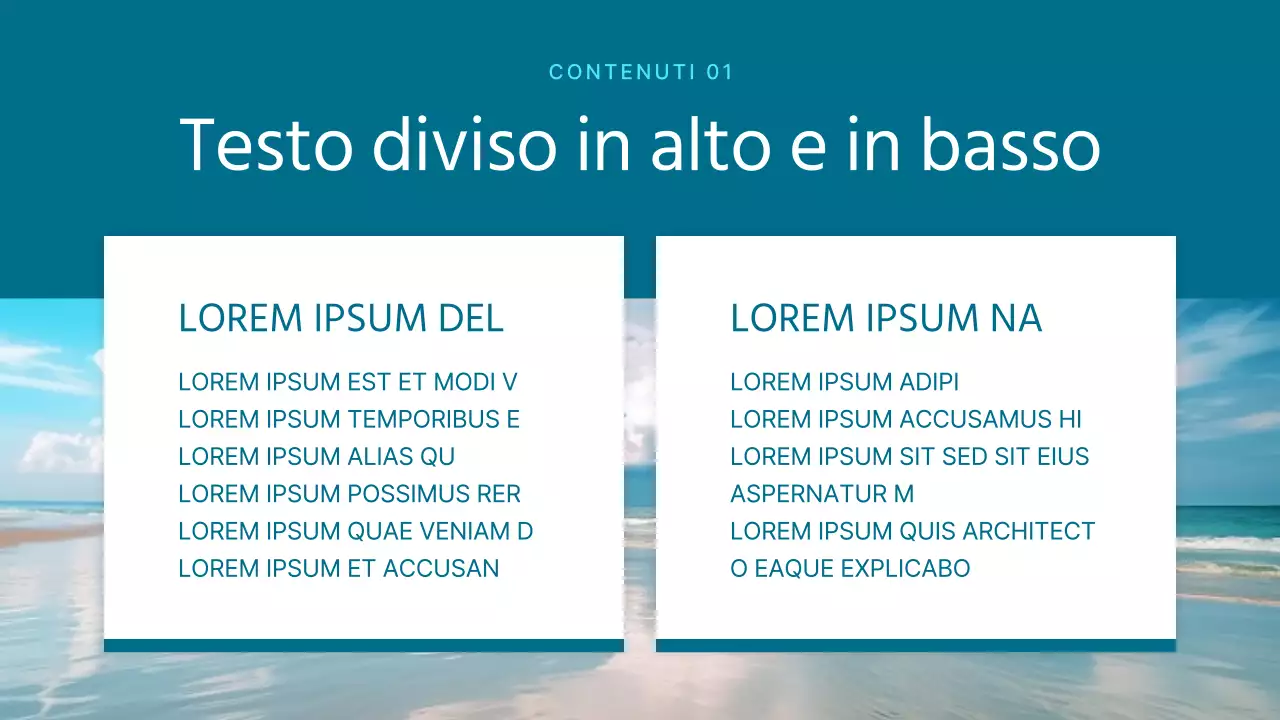 Semplice presentazione di sfondo estivo in bianco e menta