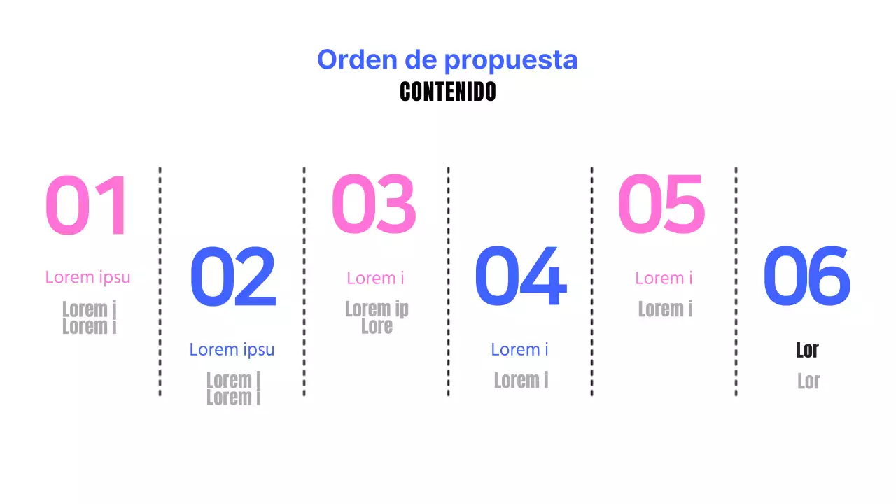 Un sencillo resumen de proyecto de desarrollo web en azul y rosa