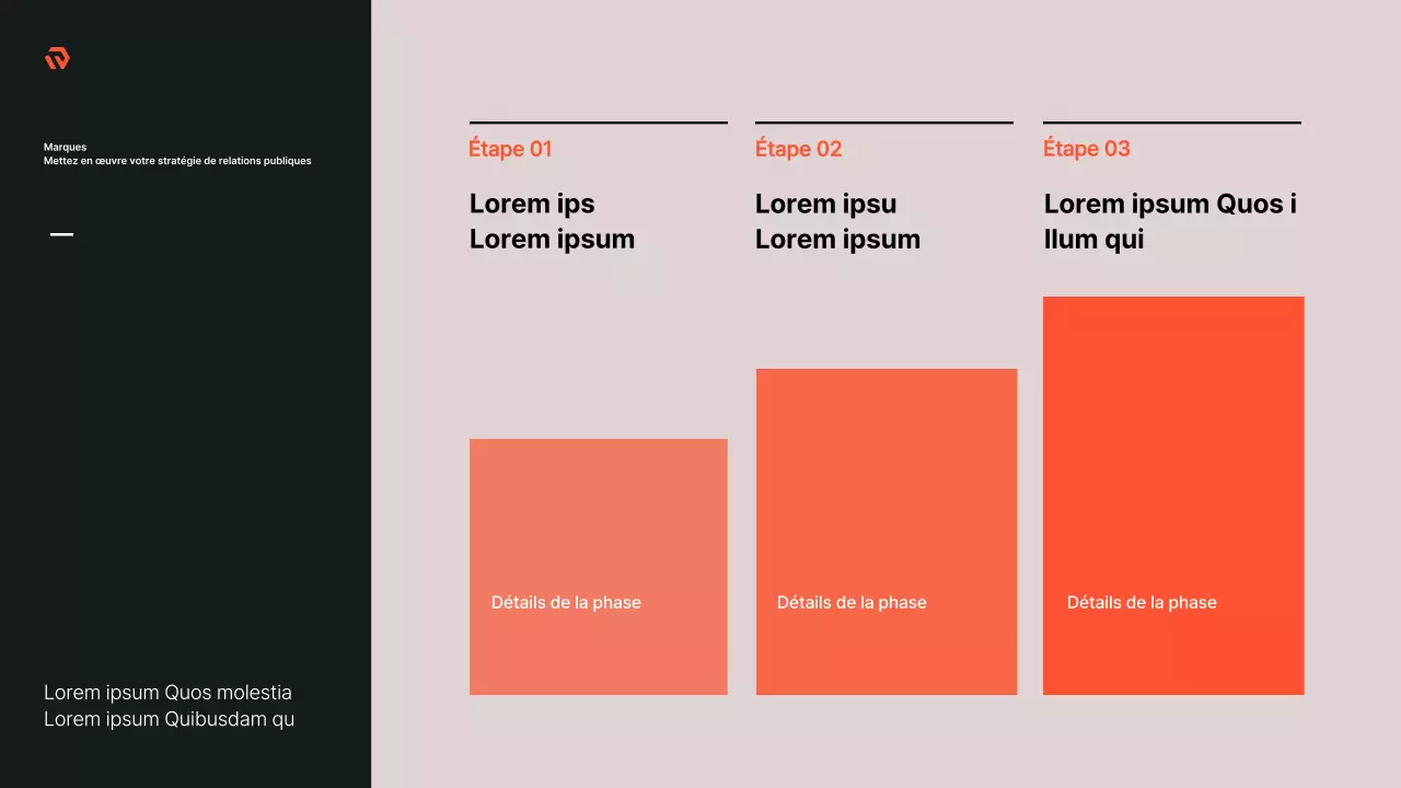 Rapport d'étude sur les relations publiques d'une agence minimaliste en beige et noir