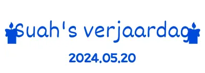 Verjaardagsontwerp met handschrift en kaarsenpictogrammen