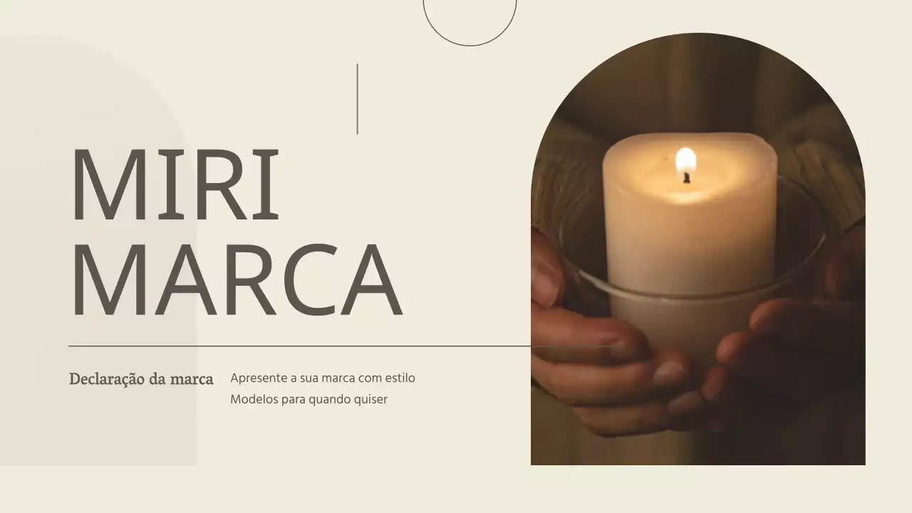 Uma marca de luxo para pequenas empresas em castanho e marfim