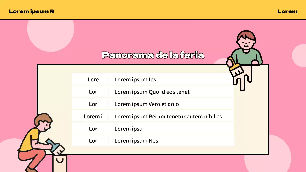 Promover la Feria Infantil Amarillo y Azul