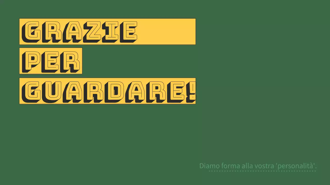 Portfolio verde e giallo per designer moderni