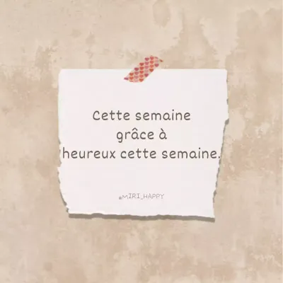 Un simple billet de gratitude en brun et blanc