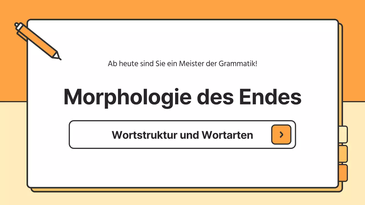 Orangefarbene und gelbe Ressourcen zur grundlegenden koreanischen Grammatik