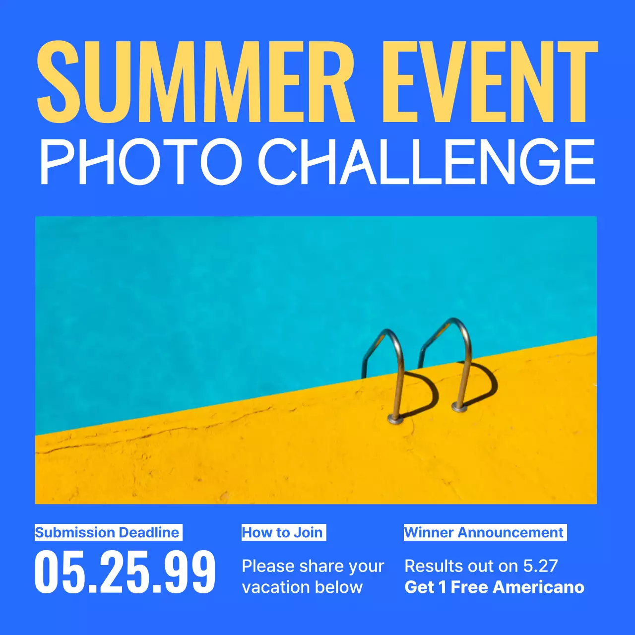 Blue Trendy Event Announcement Social Media Post