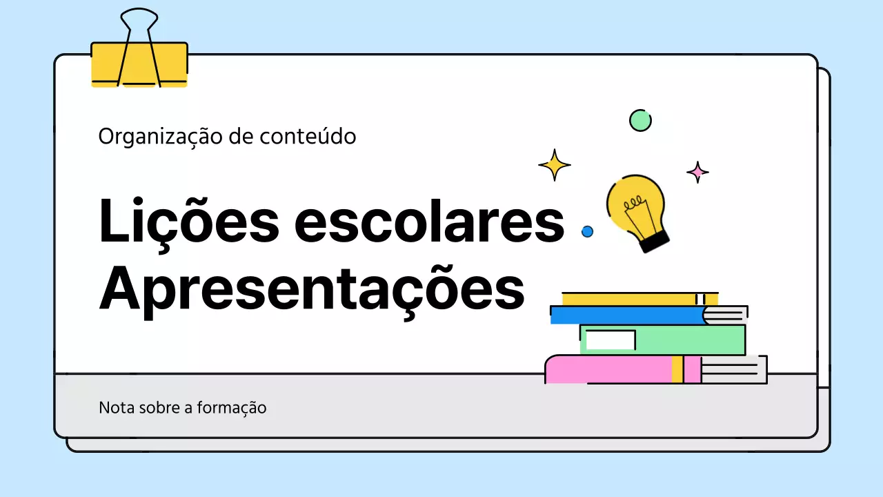 Material escolar amarelo e azul muito giro