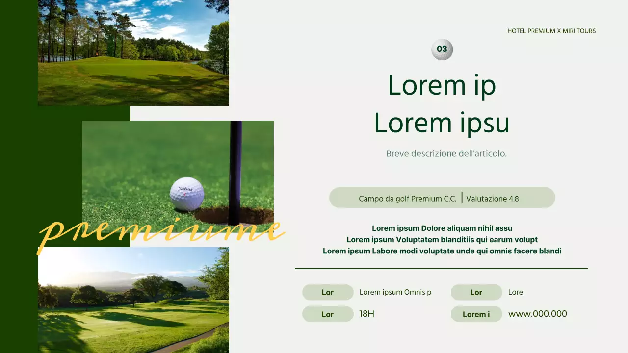 Una semplice guida alle vacanze verdi e gialle all'insegna del golf