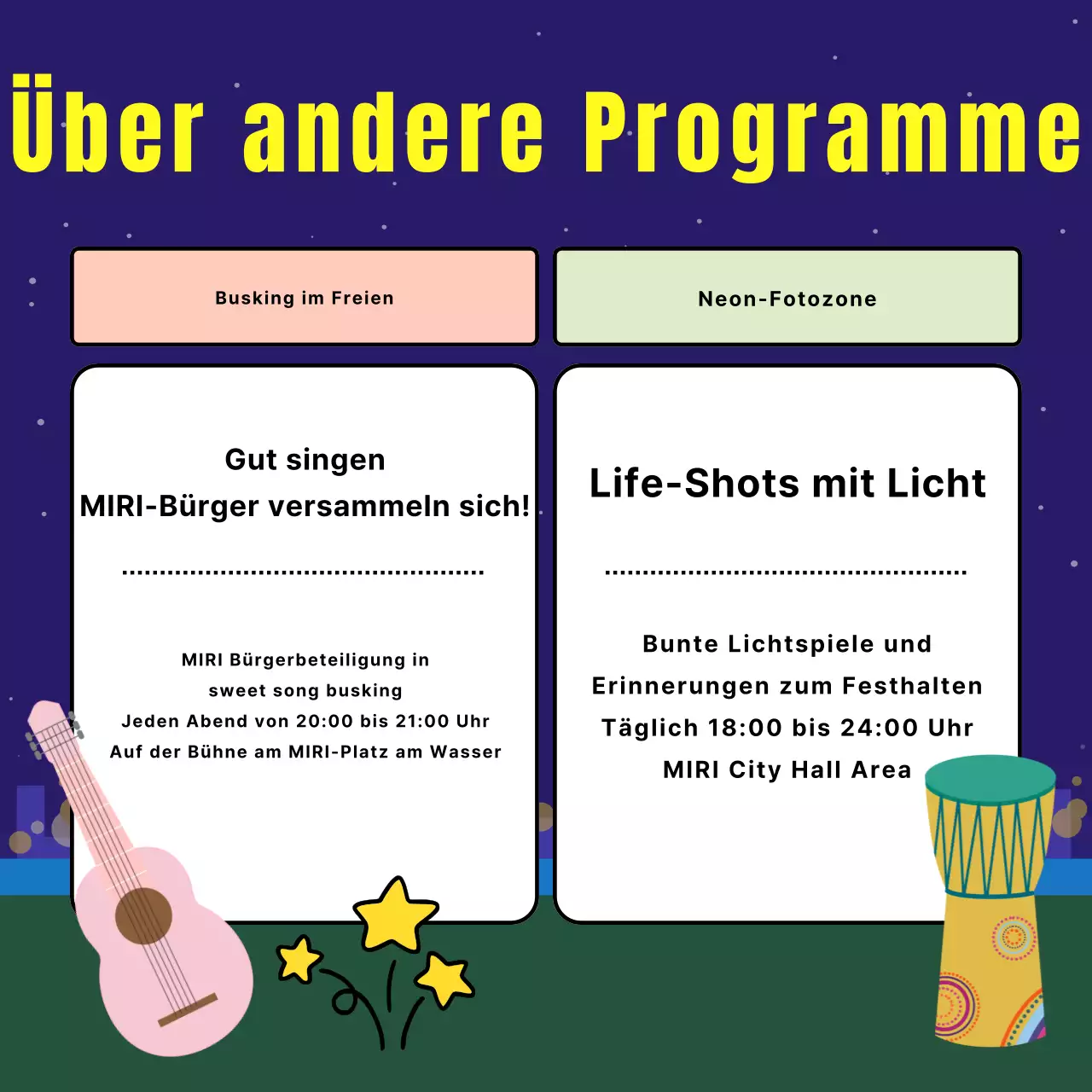 Förderung von Filmvorführungen im Freien mit dem Sodomie-Trend