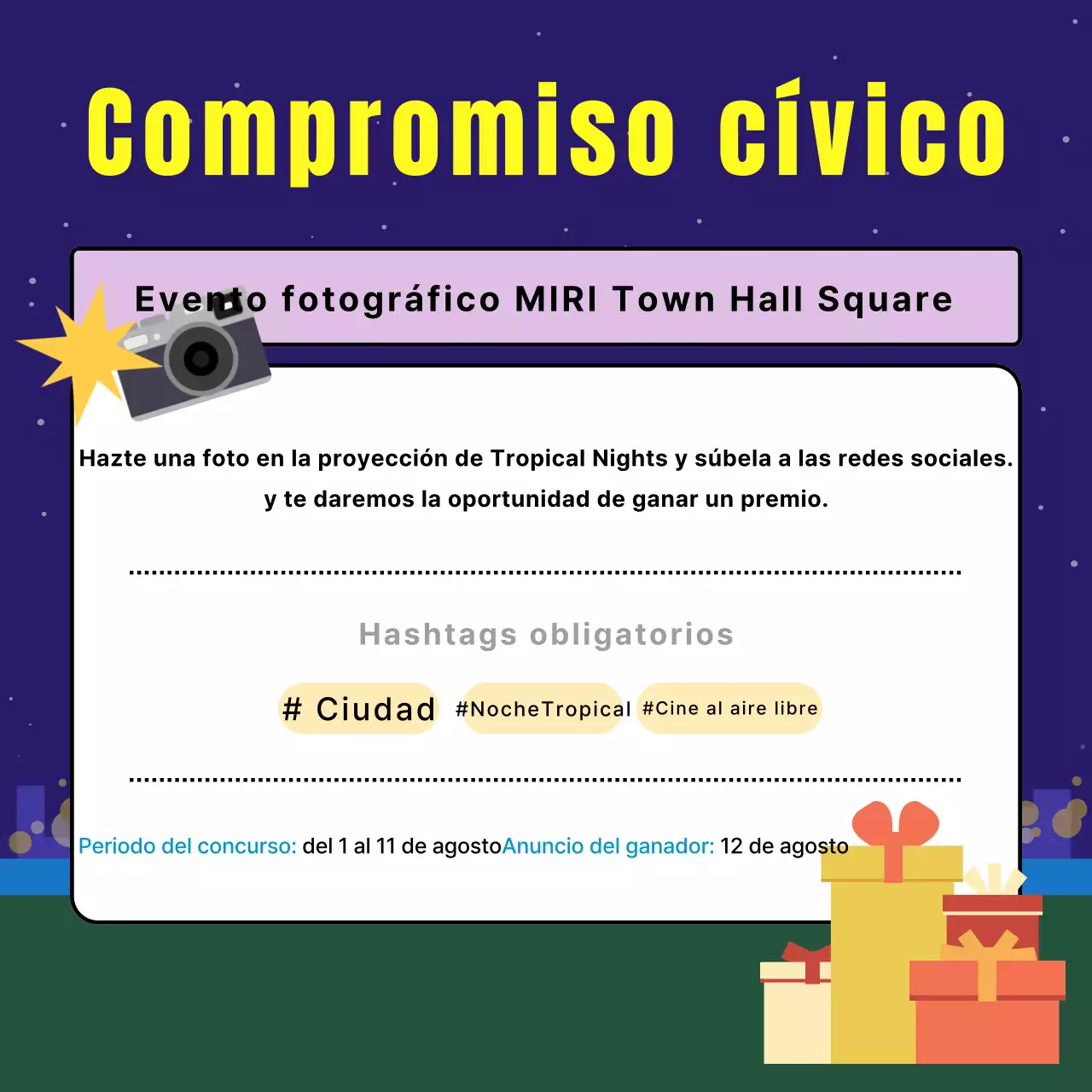 Promover la proyección de películas al aire libre con la moda de la sodomía