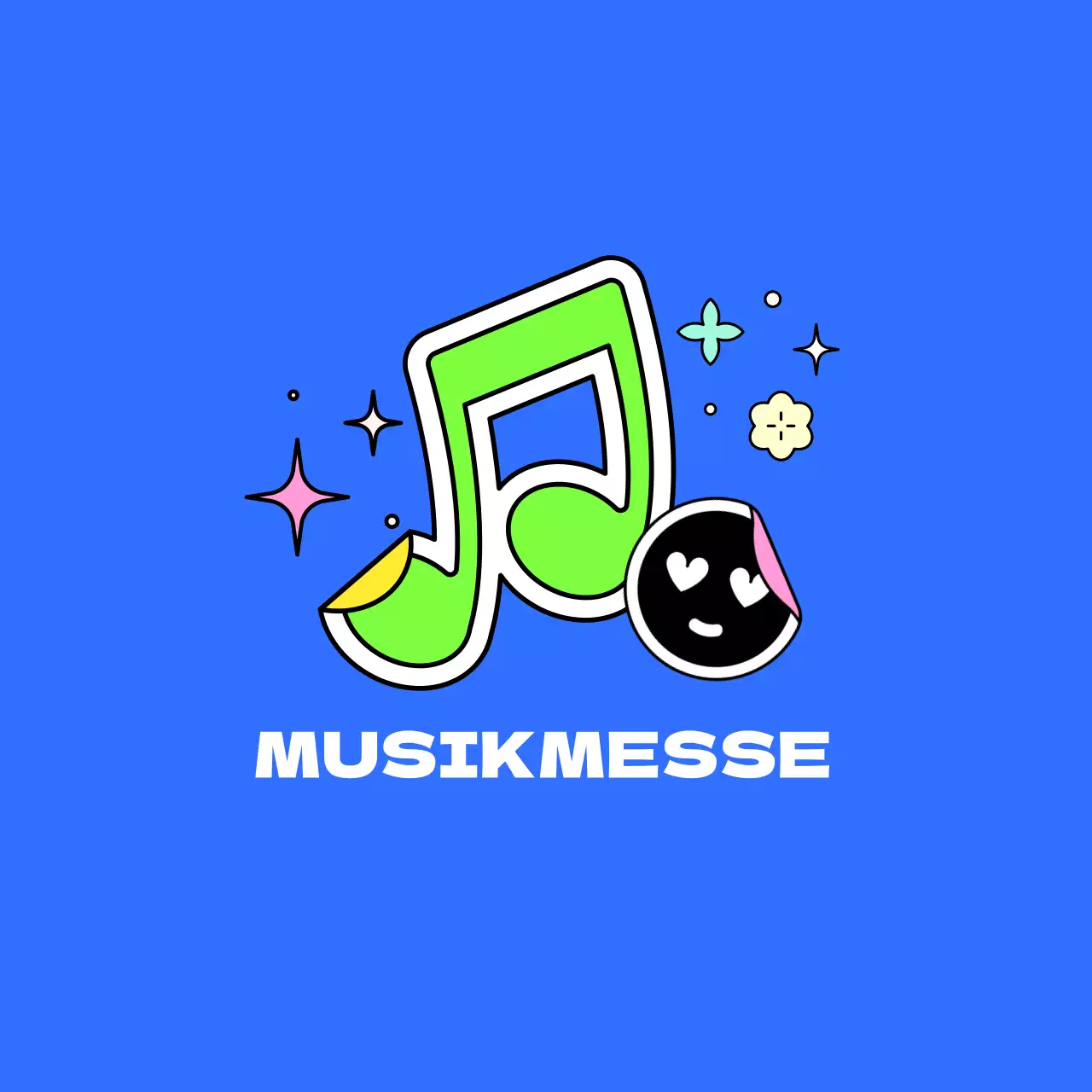 Buntes Musikfestival-Konzept Event-Merchandise