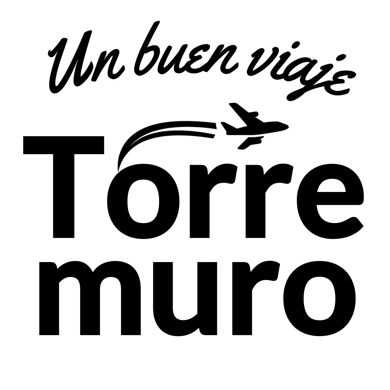 Para logotipos de agencias de viajes con cursiva y siluetas de aviones