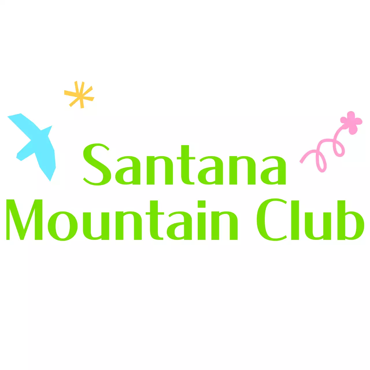 Cute mountain club with doodle drawings1