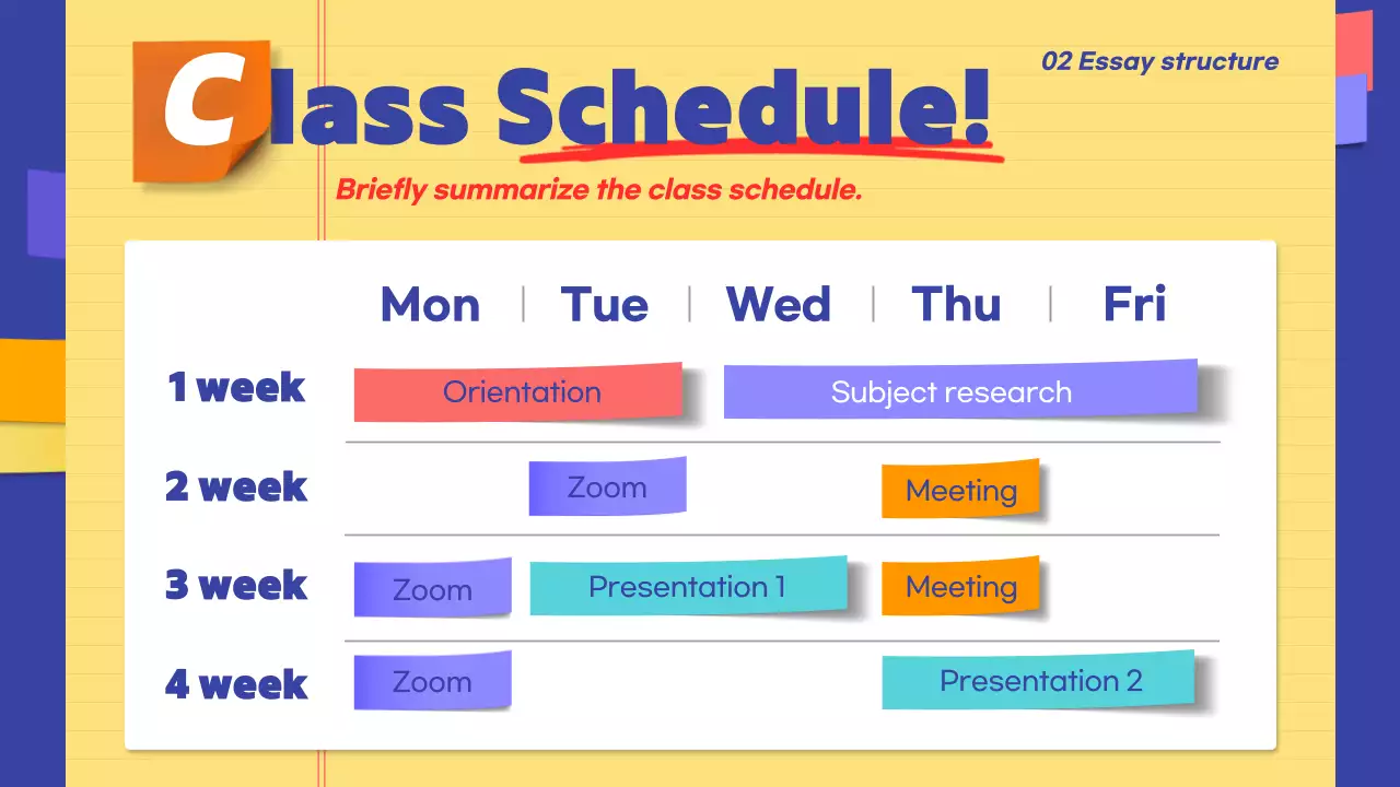 Yellow Modern Writing Presentation