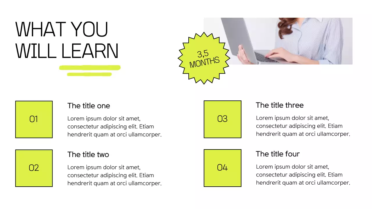 White Modern Online Course Promotion Presentation