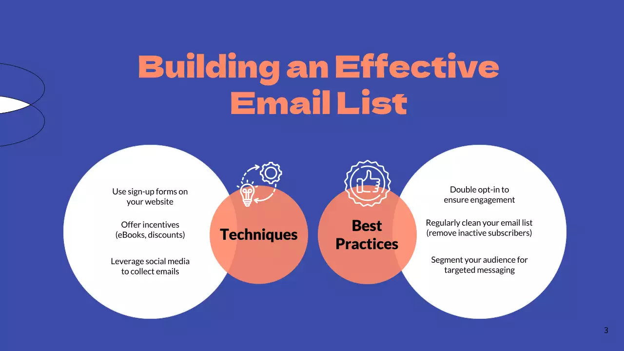 Blue and Orange Simple Email Marketing Business Strategy