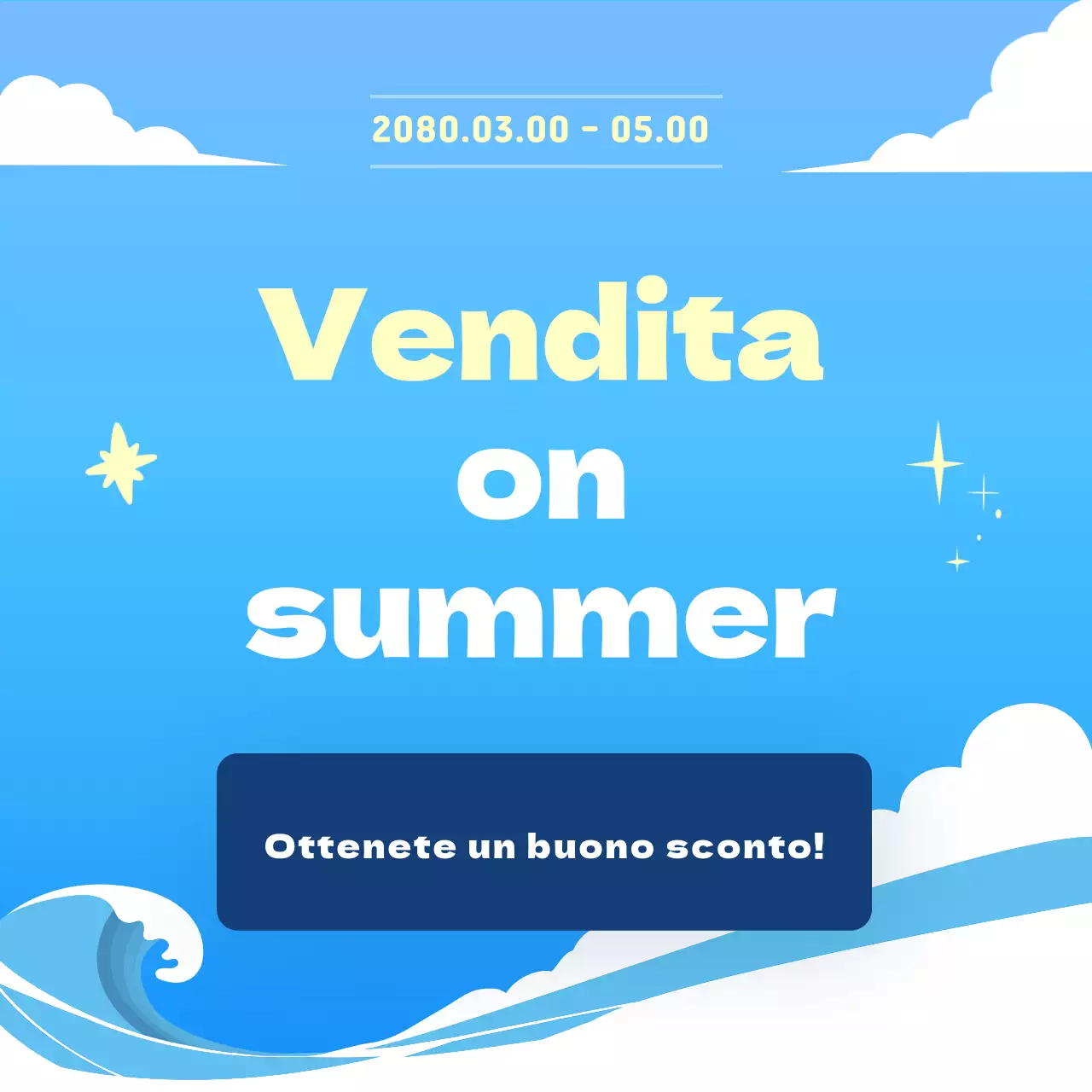 Promuovete i vostri eventi estivi in blu