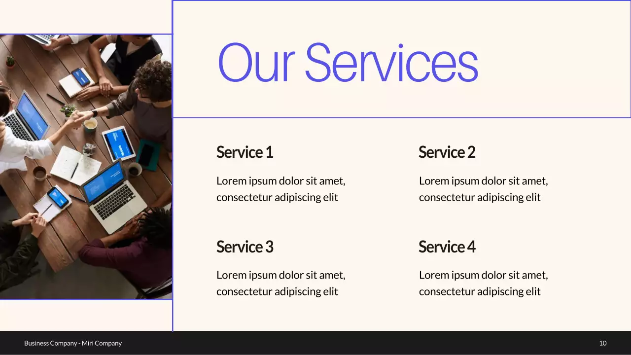 Blue Modern Business Profile Presentation