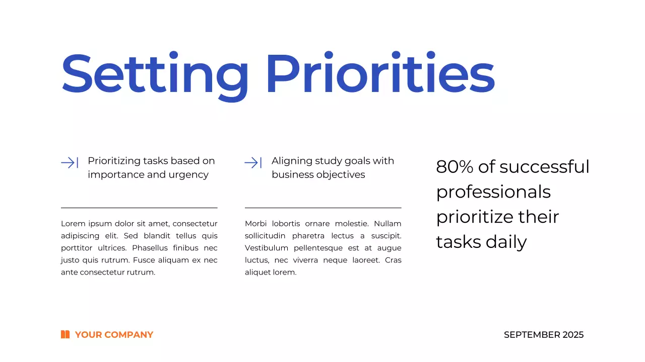 Blue Modern Productivity Guide Presentation